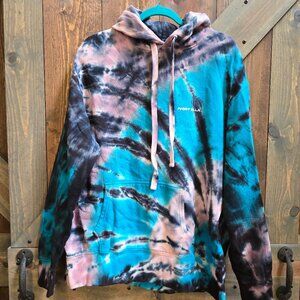 Tie Dye Ivory Ella oversized Large hoodie
